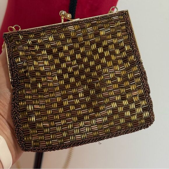 Vintage Fine Arts Beaded Evening Bag Japan - Picture 5 of 16